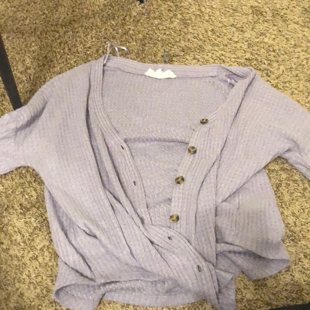 Purple Cardigan